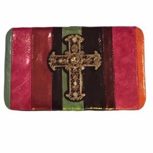 2/$10 ✝️Wallet/Cross/ ✝️ Never used. Multi color.